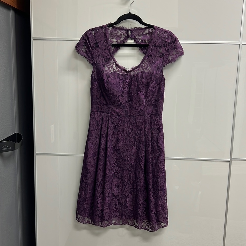 Weddington Way - Size 8 - Purple Lace Dress